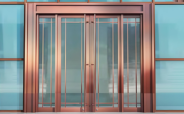 三原玻璃地弹门